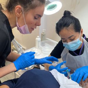 Hands-on demonstration during Mesotherapy Training