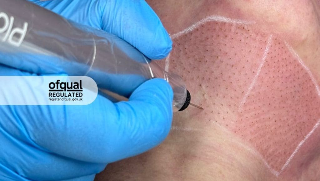 Plasma Pen Treatment on neck