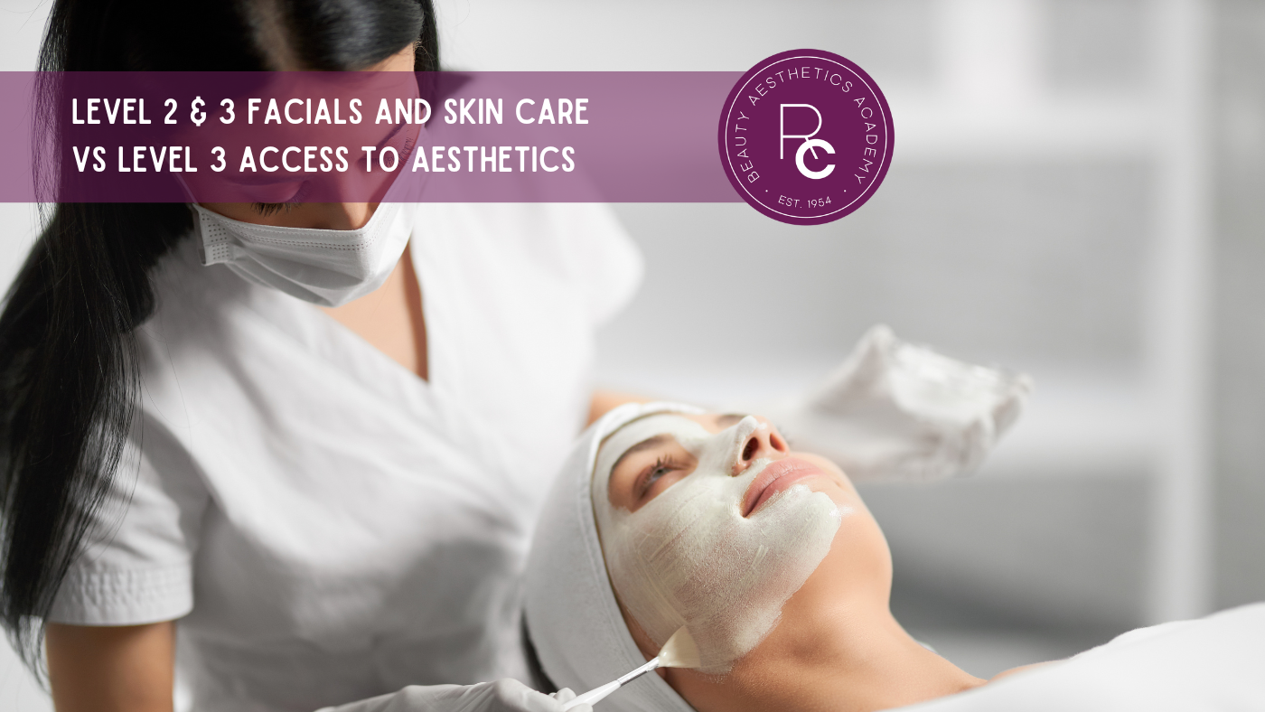 Level 2 & 3 Facials and Skin Care vs Level 3 Access to Aesthetics