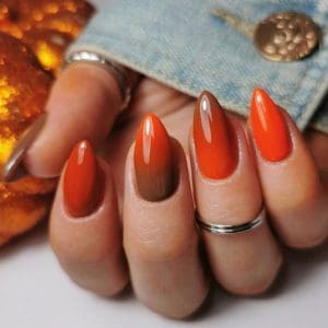 autumn nails ombre