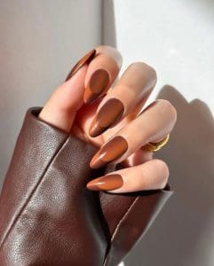 ombre autumn nails